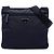 Borsa a tracolla Prada in Tessuto blu con rifiniture in Saffiano e chiusura a zip Blu navy
