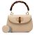 Gucci Beige Grained Calfskin Bamboo Night - vista 7