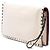 Clutch a patta Rockstud in pelle bianca Valentino Bianco - vista 2