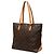 Louis Vuitton Brown Monogram Cabas Mezzo Castaño - vista 2