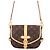 Louis Vuitton Brown Monogram Saumur BB Castaño