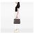 Prada Tote convertible aperto con zip anteriore in vitello morbido grigio Marrone - vista 6