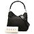 Bamboo Borsa Satchel Gucci in nylon nero con bambù - vista 7