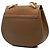 Chloé Drew Crossbody in pelle di vitello liscia e grana marrone Small - vista 2