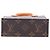 Louis Vuitton Brown Monogram Petit Sac Plat Marrom - vista 3
