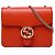 Gucci Orange Small Dollar Calfskin Interlocking G Crossbody Arancione