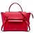 Belt Bag Céline Bolsa de cintura Celine em couro de bezerro micro grão vermelho
