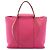 Hermès Pink Toile Cabag Elan PM Rosa
