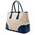 Prada Large Canapa und Saffiano Double Satchel Beige - Ansicht 2