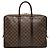 Louis Vuitton Brown Damier Ebene Porte Documents Voyage PM Marrone