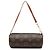 Louis Vuitton Brown Monogram Papillon Pochette Braun