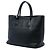 Prada Convertible Tote aus schwarzem Saffiano-Leder mit Fronttasche - Ansicht 2