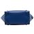 Céline Celine Bolso Luggage Micro de piel de ternera granulada azul - vista 3