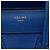 Céline Celine Bolso Luggage Micro de piel de ternera granulada azul - vista 5