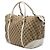 Borsa Boston Gucci in tela GG beige con Horsebit e borchie - vista 2