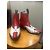 Mexicana Stivaletti Western Rossi e Bianchi Bianco Rosso - vista 3