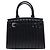 BORSA RALPH LAUREN RL50 MEDIUM 636917 IN PELLE MATELASSÉ NERA Nero - vista 2