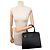 BORSA RALPH LAUREN RL50 MEDIUM 636917 IN PELLE MATELASSÉ NERA Nero - vista 5