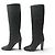Hermès BOTAS DE TACÓN HERMES H PERFORE CAVALIERES 37 EN CUERO NEGRO - vista 2