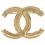 NEUE CHANEL LOGO CC PERLEN 2024 BROSCHE AUS GOLDFARBENEM METALL Golden - Ansicht 2