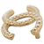 NEUE CHANEL LOGO CC PERLEN 2024 BROSCHE AUS GOLDFARBENEM METALL Golden - Ansicht 4