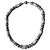 Autre Marque Collar HYPSO Paris de Perlas Grises y Plateadas Plata