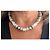 Autre Marque Collar HYPSO Paris de Perlas Grises y Plateadas Plata - vista 2