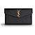 Autre Marque Clutch Saint Laurent Monogram in pelle nera Nero