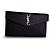 Autre Marque Clutch Saint Laurent Monogram in pelle nera Nero - vista 12