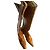 Autre Marque Pythonleder Stiletto-Stiefel Braun