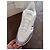 Sneakers bianche e argento Calvin Klein Bianco Metallico - vista 3