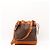 Céline Borsa a secchiello Celine Macadam Marrone - vista 3