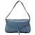 Autre Marque Borsa a tracolla in pelle blu con borchie
