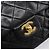 Borsa a tracolla CHANEL Chain Matelasse 25 in pelle d'agnello nera e oro CC Auth 200477SAM Nero D'oro - vista 17