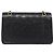 Borsa a tracolla CHANEL Chain Matelasse 25 in pelle d'agnello nera e oro CC Auth 200477SAM Nero D'oro - vista 2