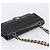 Borsa a tracolla CHANEL Chain Matelasse 25 in pelle d'agnello nera e oro CC Auth 200477SAM Nero D'oro - vista 6