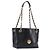 Borsa a tracolla con catena VERSACE in pelle nera e oro Auth 200692V Nero D'oro