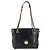 Borsa a tracolla con catena VERSACE in pelle nera e oro Auth 200692V Nero D'oro - vista 13