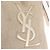 Autre Marque Borsa a tracolla SAINT LAURENT Canvas Beige Gold Tone Auth ka6165 - vista 12