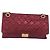 Borsa a tracolla con catena CHANEL 2.55 Matelasse in pelle d'agnello rossa e oro CC Auth ka6142SAV Rosso - vista 13