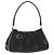 PRADA Schultertasche Nylon Black Silver Auth 202952V Schwarz Silber