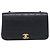 Borsa a tracolla CHANEL Chain Matelasse in pelle d'agnello nera e oro CC Auth 200435V Nero D'oro - vista 13