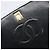 Borsa a tracolla CHANEL Chain Matelasse in pelle d'agnello nera e oro CC Auth 200435V Nero D'oro - vista 20