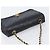 Borsa a tracolla CHANEL Chain Matelasse in pelle d'agnello nera e oro CC Auth 200435V Nero D'oro - vista 6