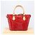 Borsa a mano LOUIS VUITTON Monogram Vernis Montebello PM Rossa M90165 LV Auth 200378V Rosso - vista 12
