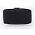 Borsa a mano FENDI Mamma Baguette in jersey di cotone Nero Argento Auth 200914V - vista 5