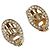 Orecchini Christian Dior metallo Gold Tone Auth SW2805V