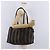 Pequin Borsa Tote FENDI Pecan Canvas Marrone Nero Auth 202984 - vista 23