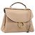 Borsa Salvatore Ferragamo Gancini in pelle 2way Beige Gold Auth 199034A D'oro