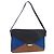 Céline CELINE Schultertasche aus Leder Blue Black Auth 202635A Schwarz Blau